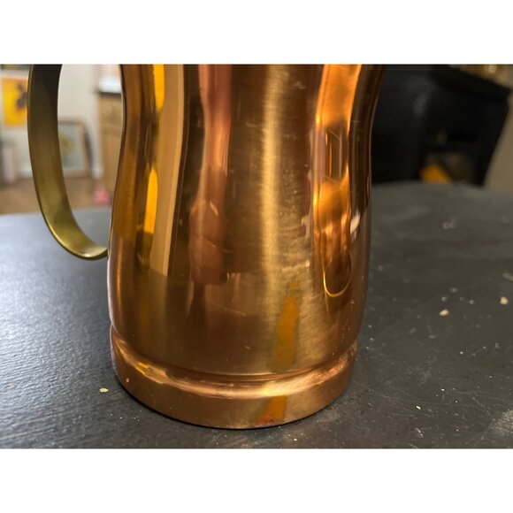Vtg Solid Copper Brass Handles Mule Mugs Made in Japan Lot of 2 - Picture 7 of 7